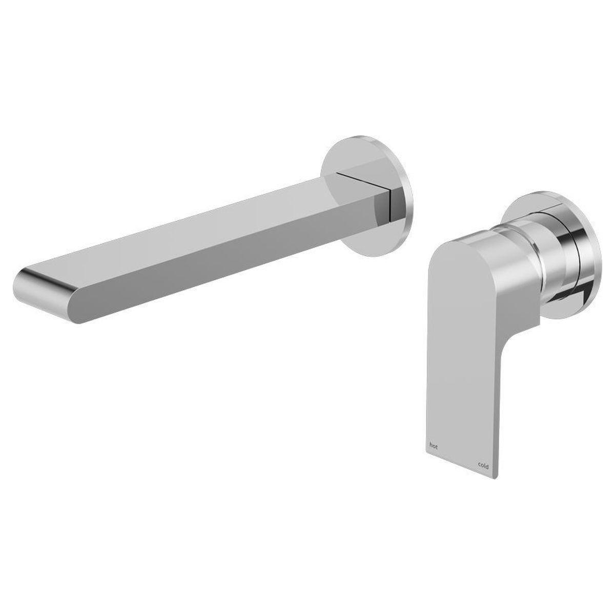Bianca Wall Basin/Bath Mixer Separate Back Plate 230mm - Chrome