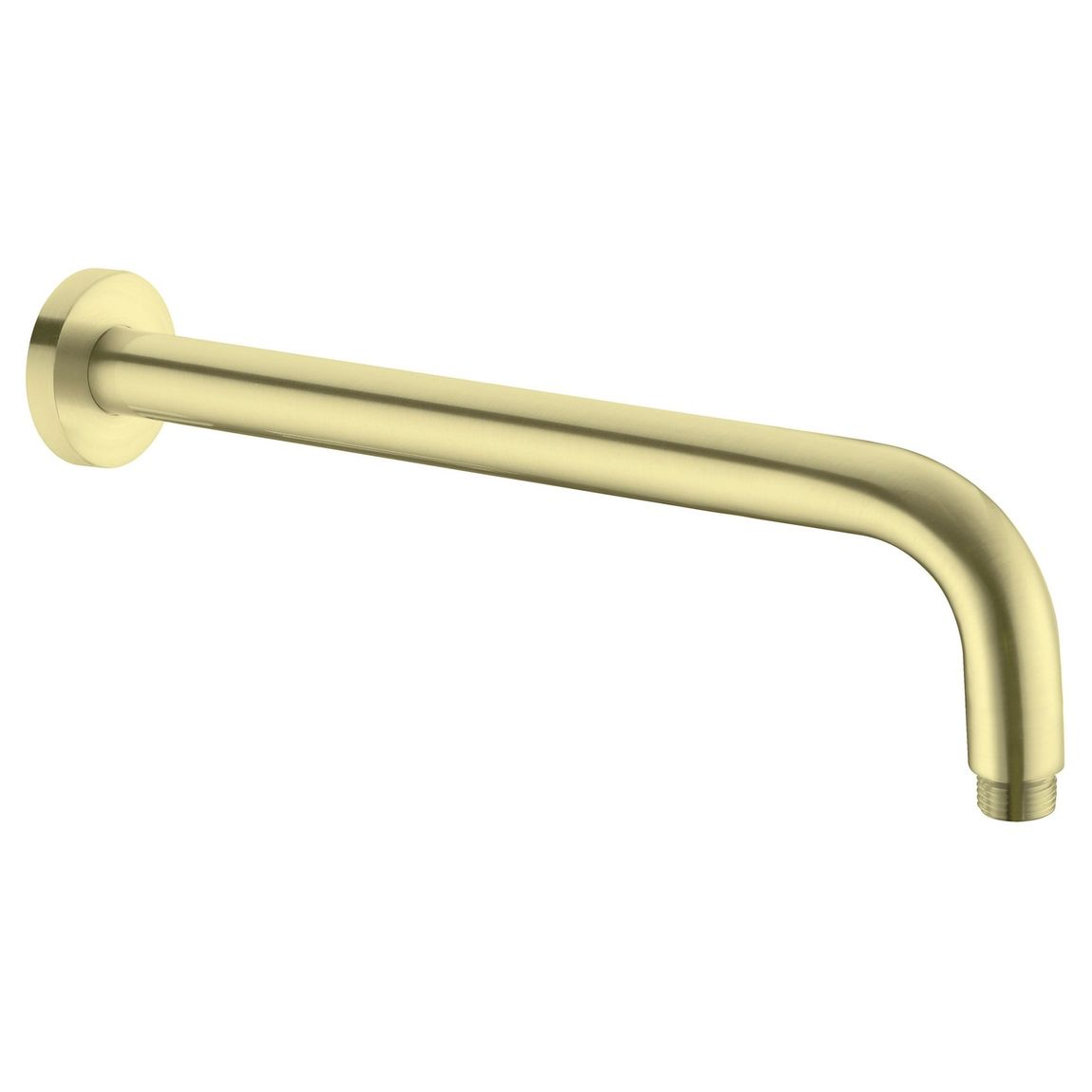 Round Shower Arm in Brushed Gold