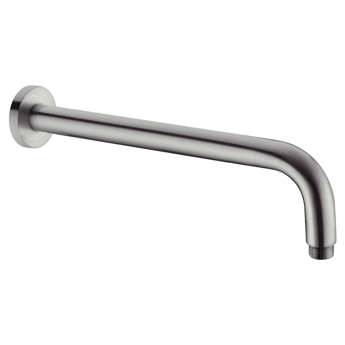 Round Shower Arm in Gun Metal Grey