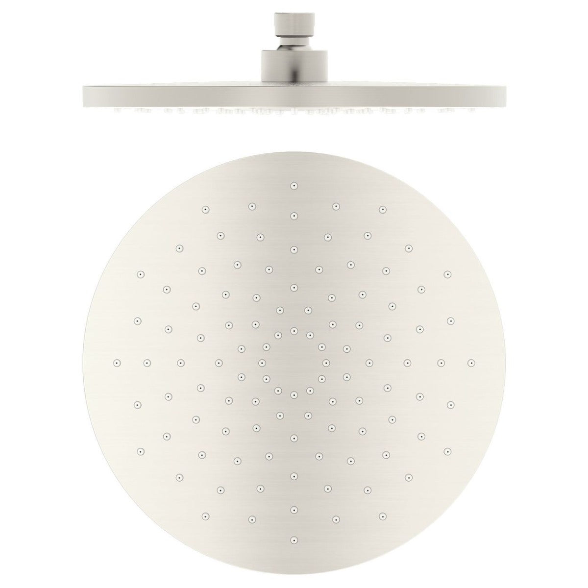 250mm ABS Round Shower Head - Brushed Nickel