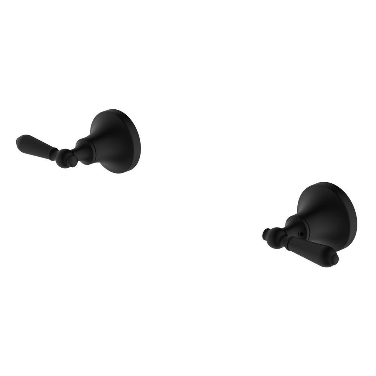 York Wall Top Assemblies With Metal Lever - Matte Black