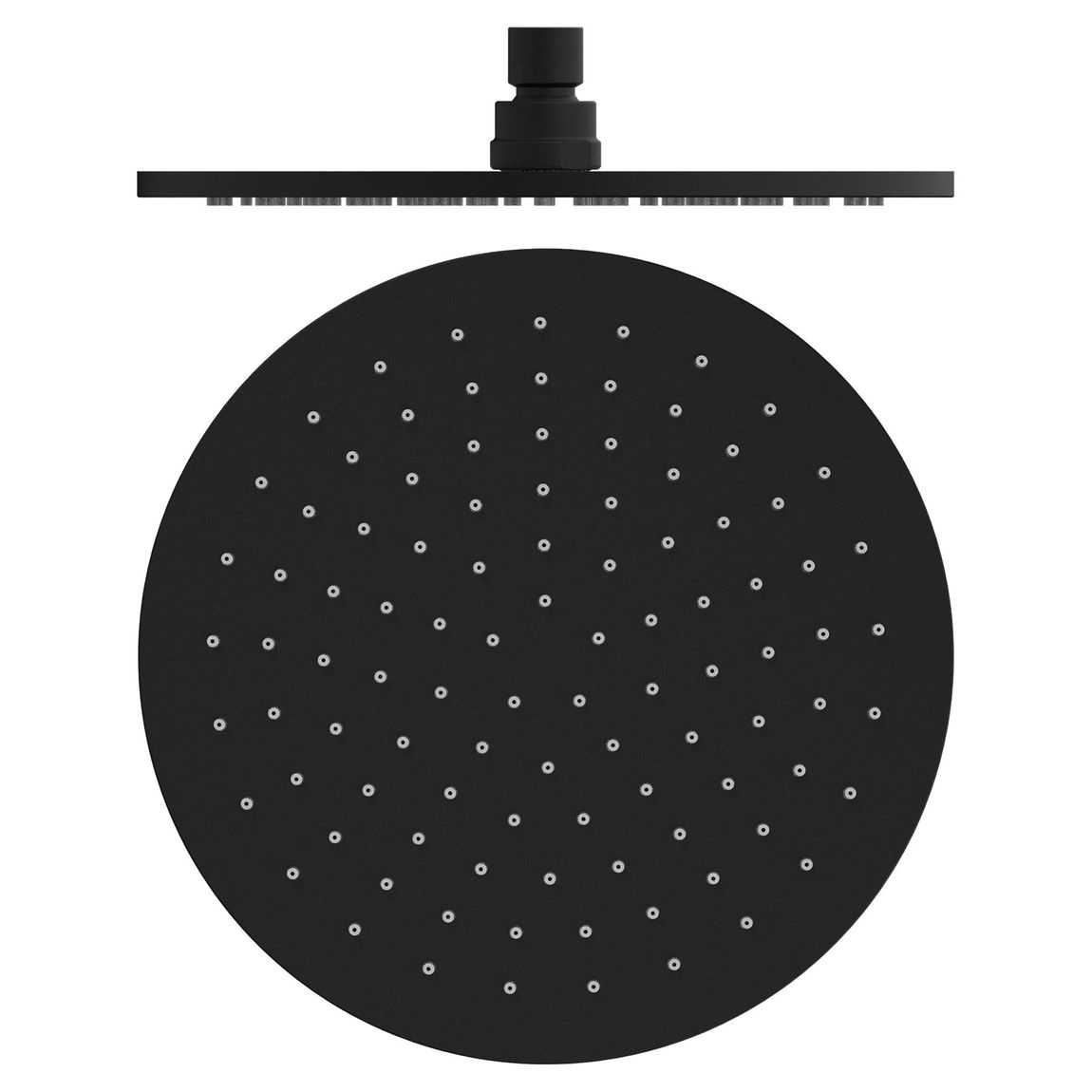 250mm Round Shower Head in Matte Black