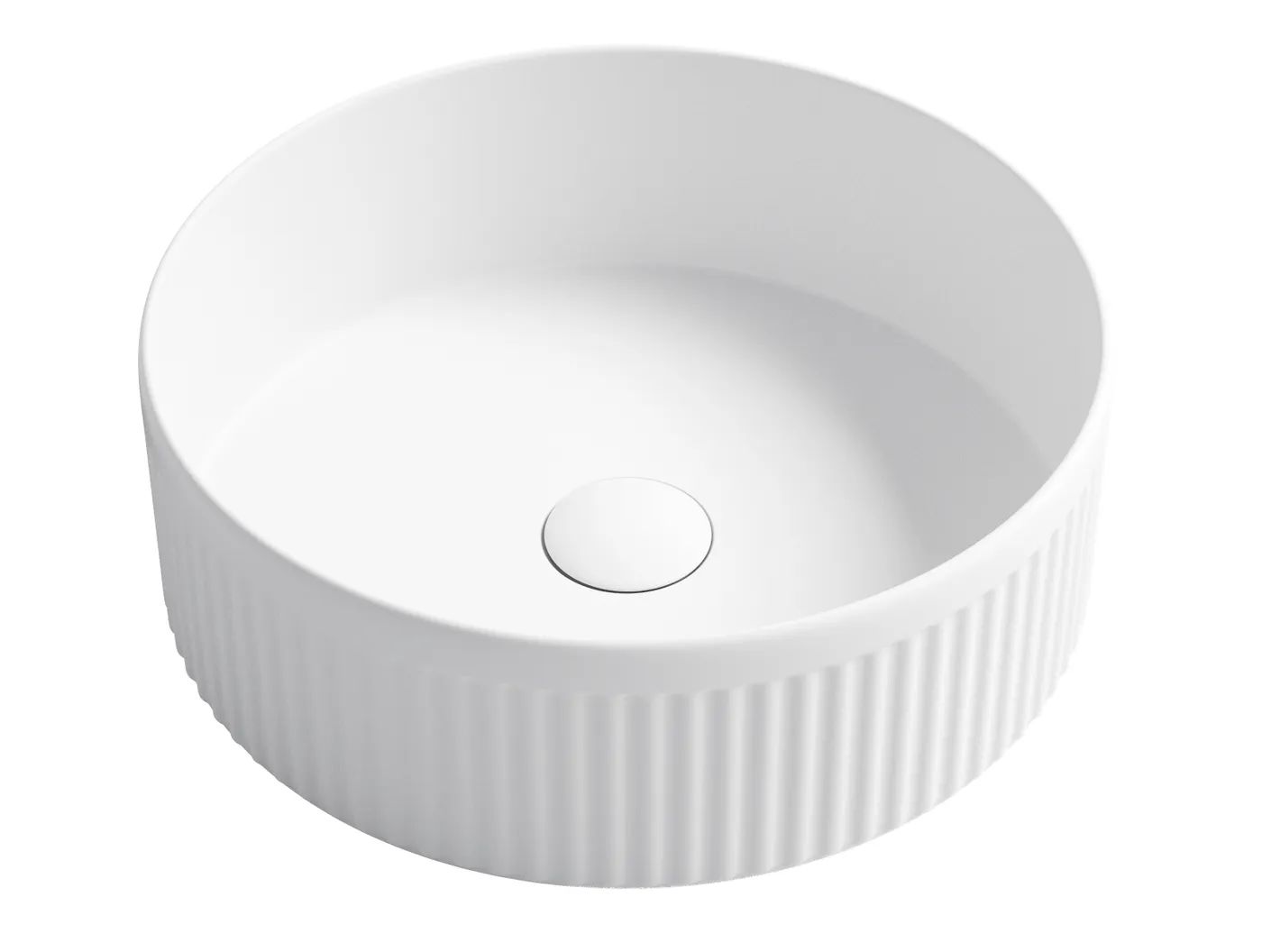 Oxford Above Counter Round Basin Matte White