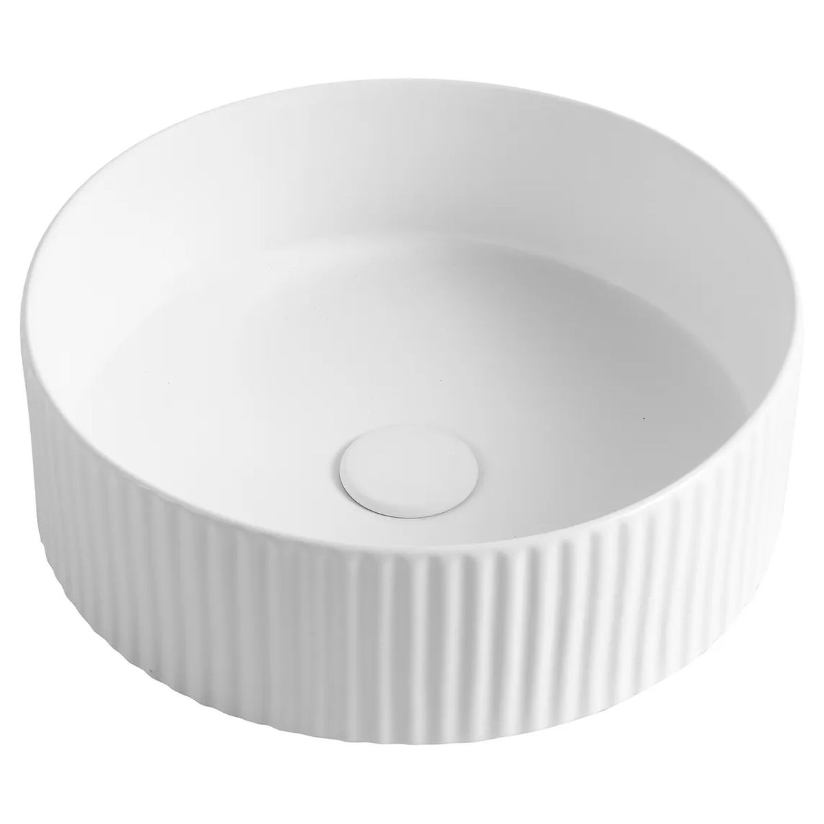 Marlo 400 Round Basin - Matte White