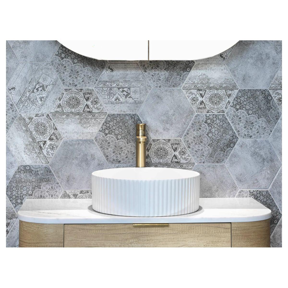 Marlo 400 Round Basin - Matte White