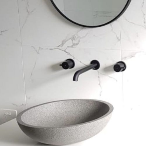 Surena Above Counter Stone Basin - Ivory