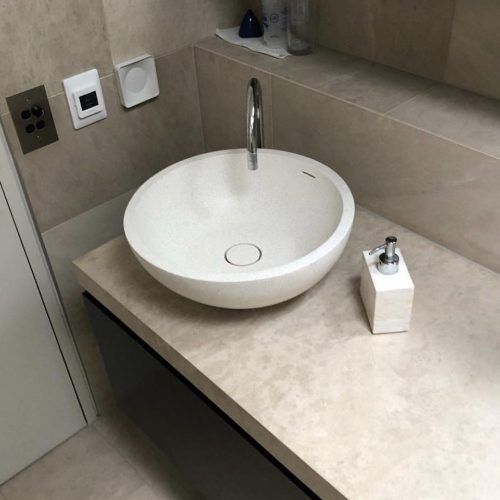 Surena Above Counter Stone Basin - Black Onyx
