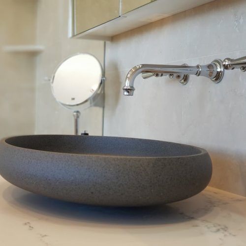 Piero Above Counter Stone Basin - Charcoal