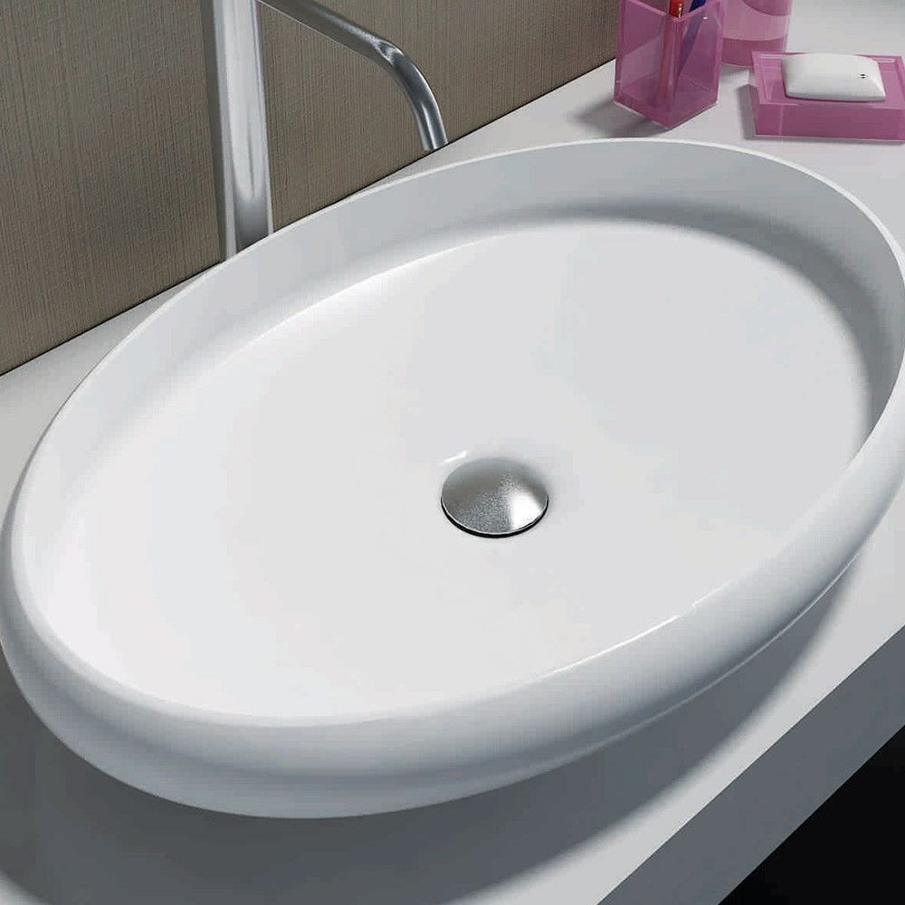 Piero Above Counter Stone Basin - Grey