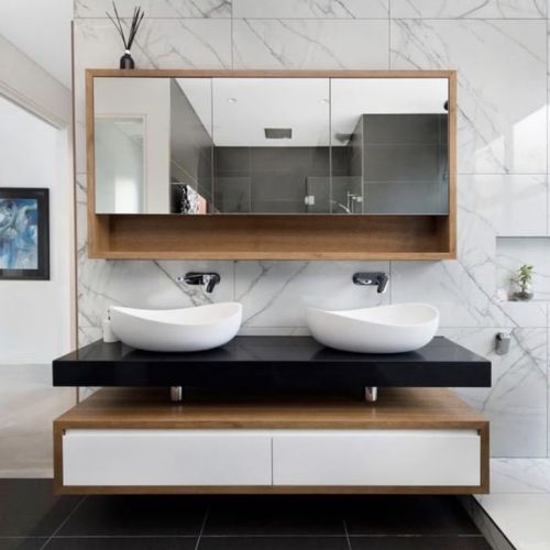 Onda Above Counter Stone Basin - Black Onyx