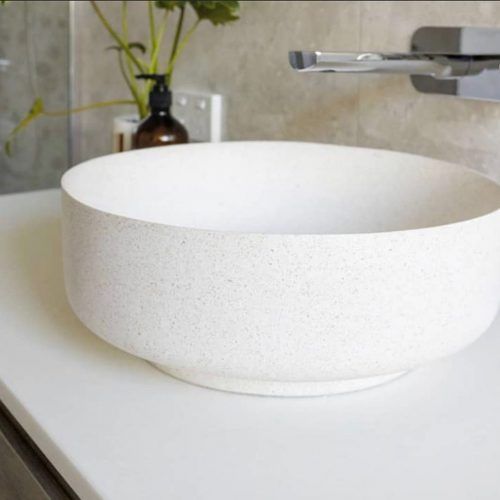Georgia 450mm Above Counter Stone Basin - Black