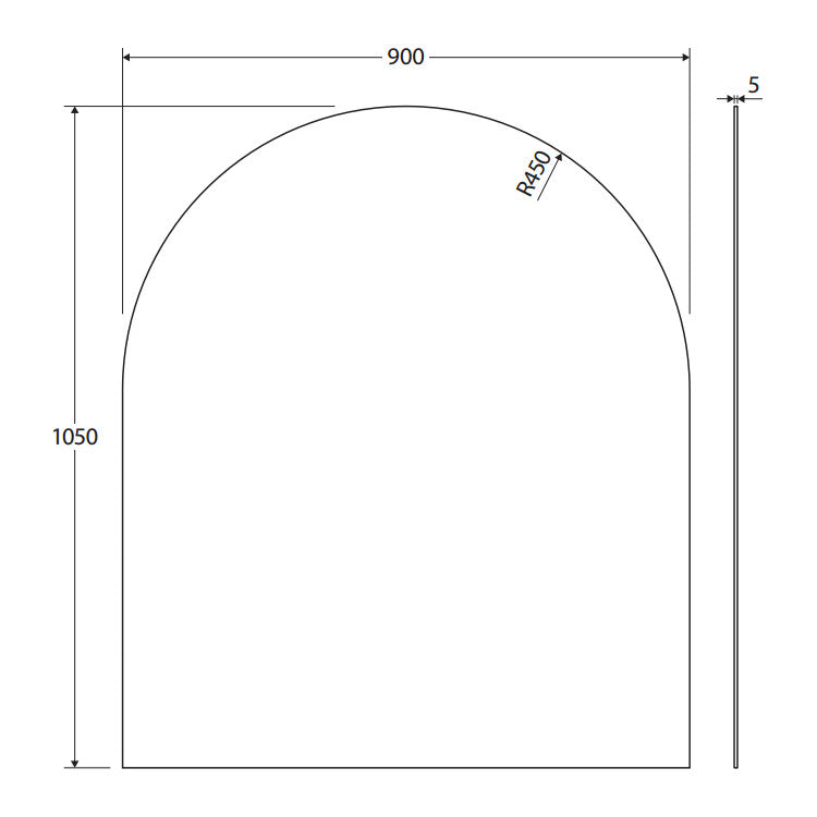 Arch Mirror - 900 x 1050mm