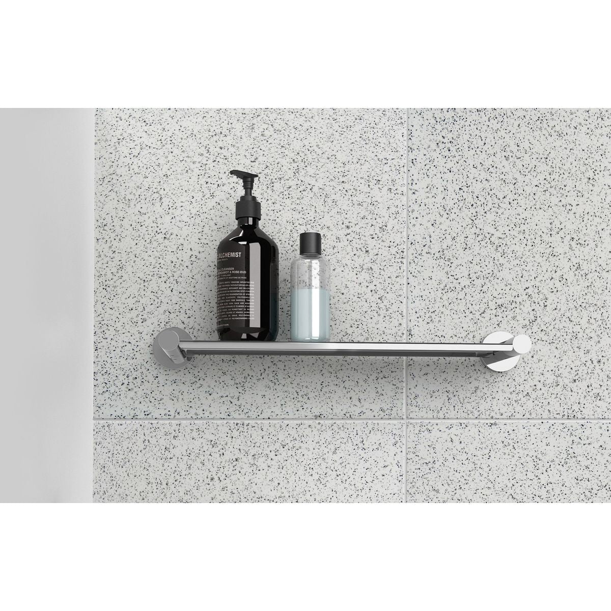Radii Metal Shelf Round Plate - Chrome