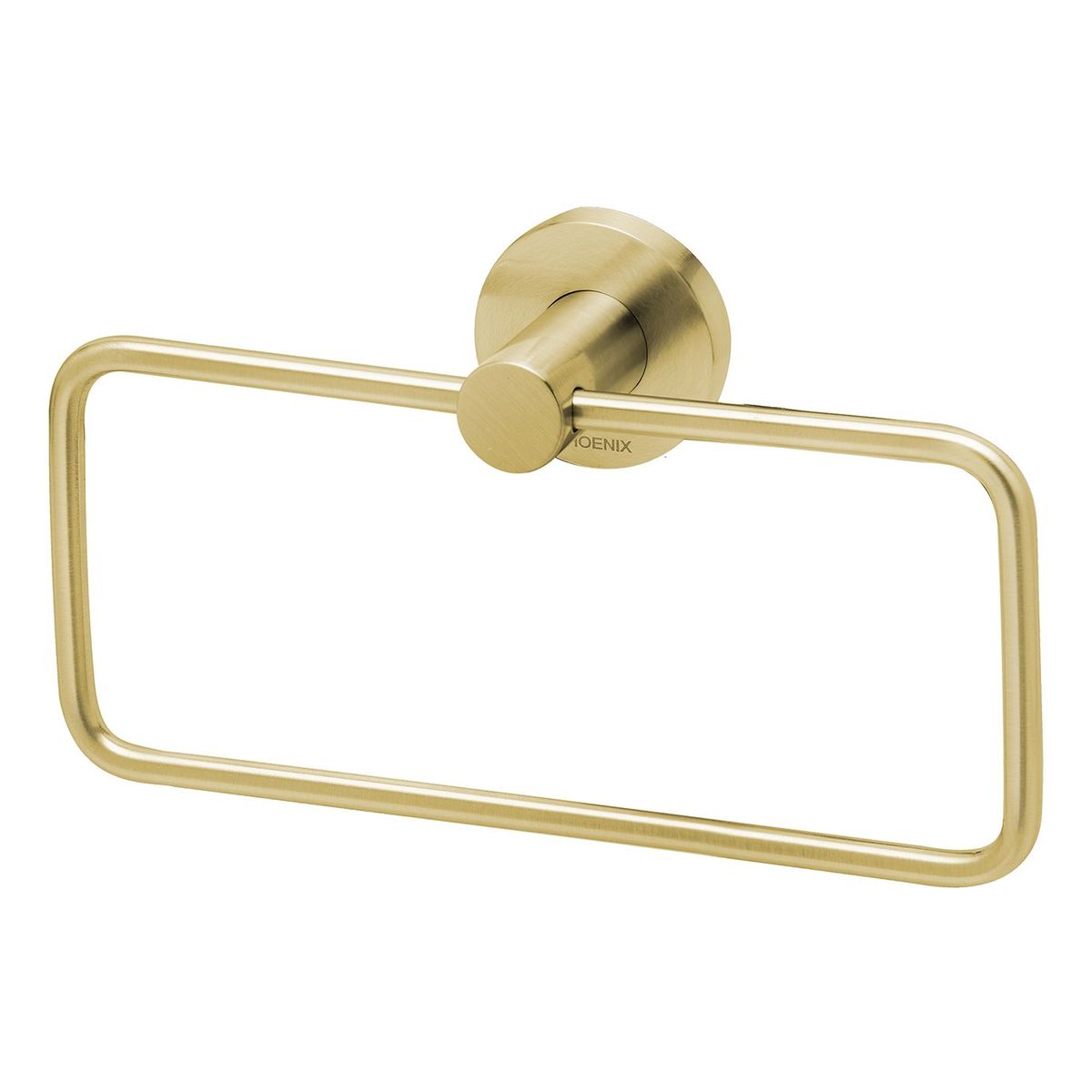 Radii Hand Towel Holder Round Plate - Brushed Gold