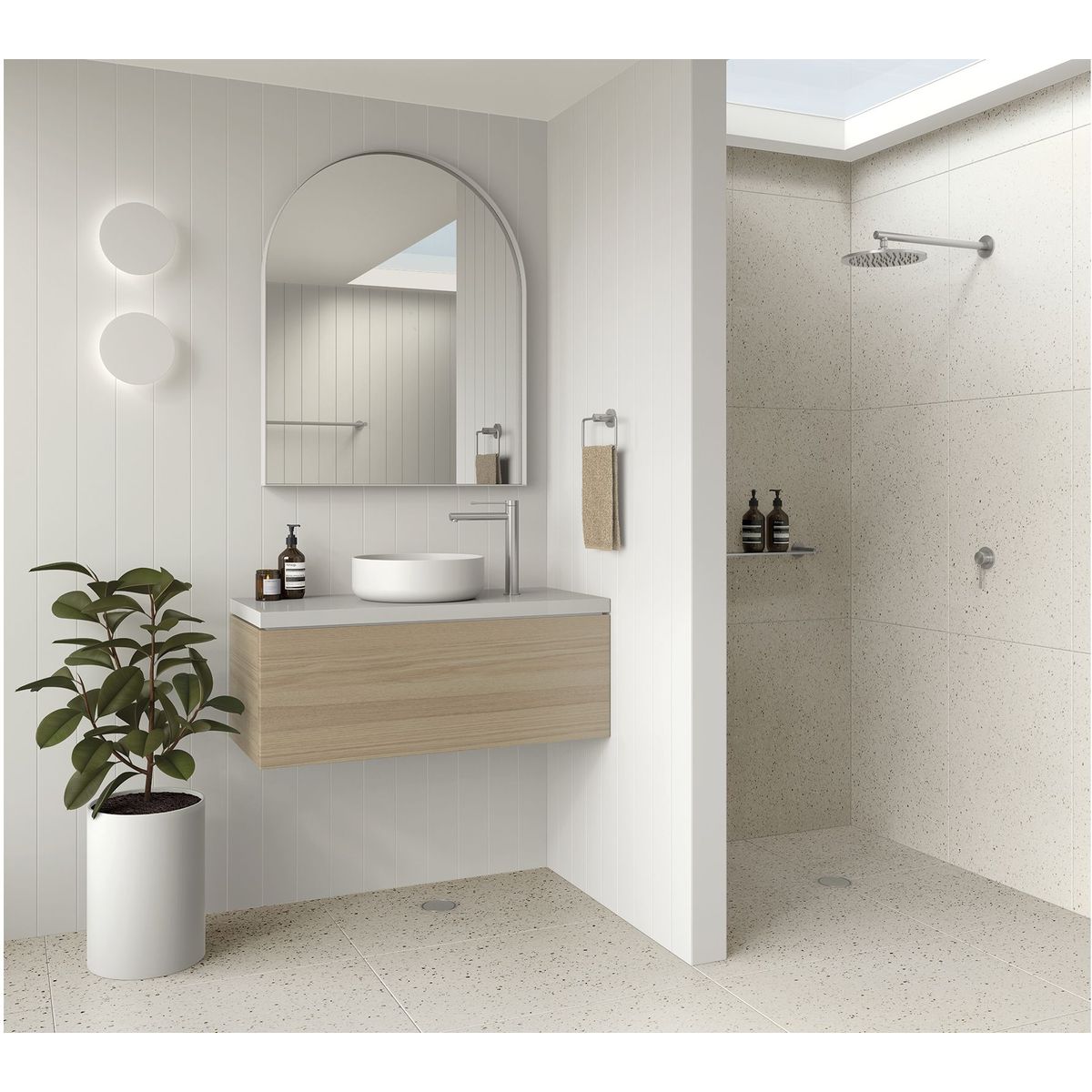 Radii SS 316 Hand Towel Holder Round Plate
