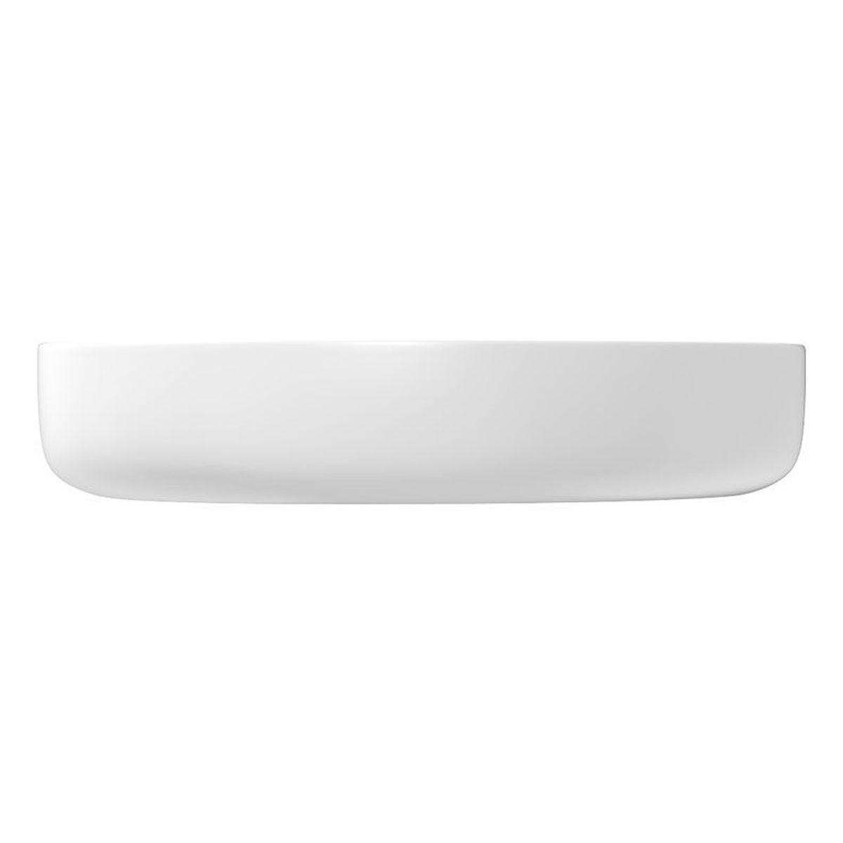 Pebble Medium Above Counter Basin, Matte White