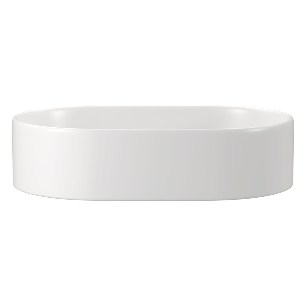 Aluca Pill Above Counter Basin, Matte White