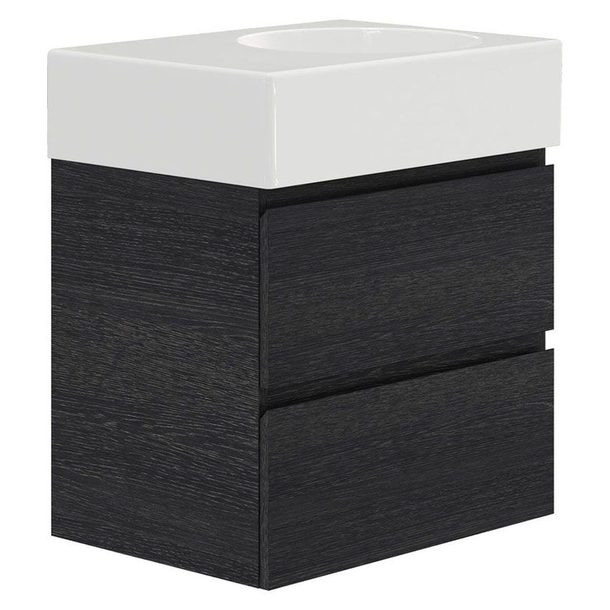 Reba Ensuite Drawer 600 Right Bowl Wall Hung Vanity