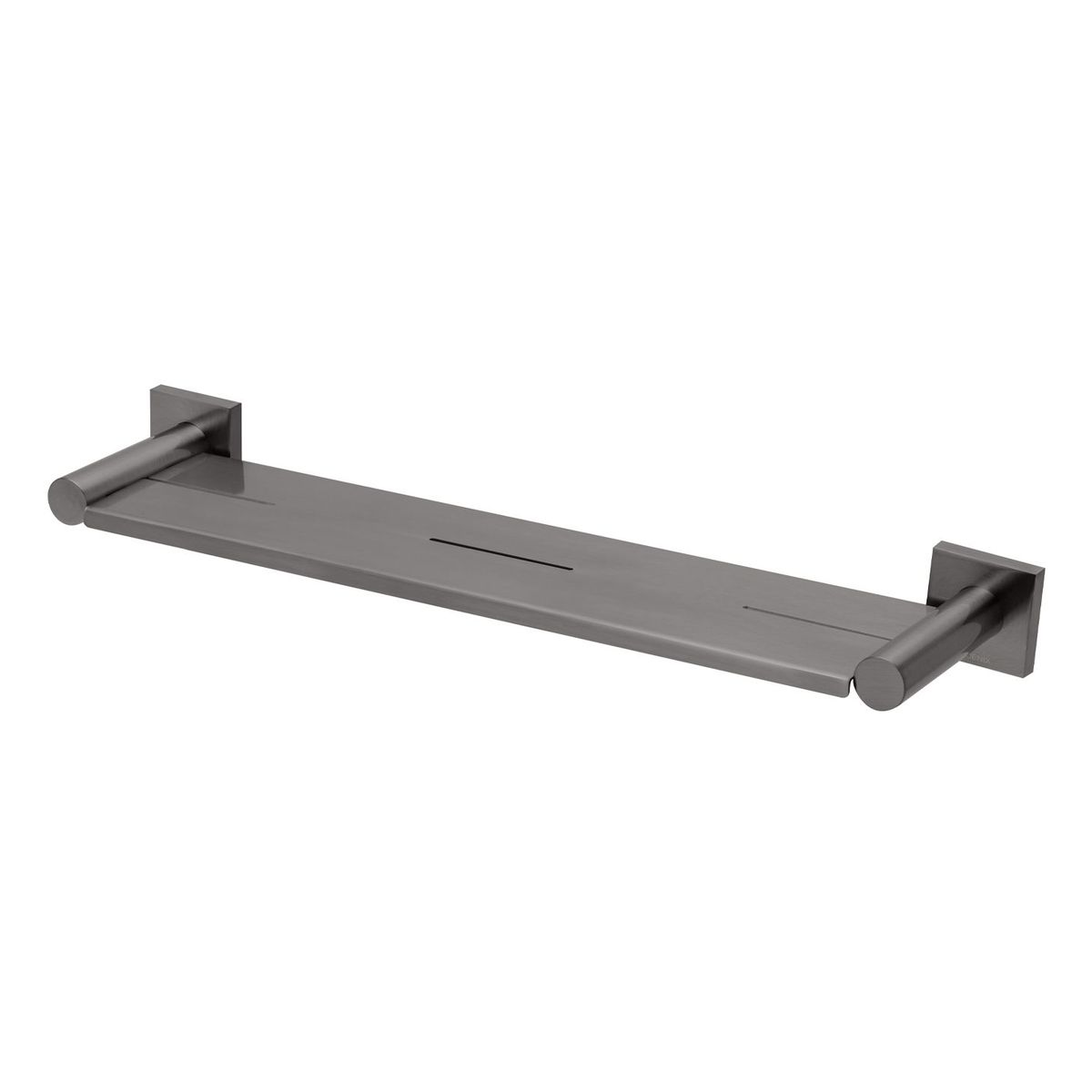 Radii Metal Shelf Square Plate - Brushed Carbon