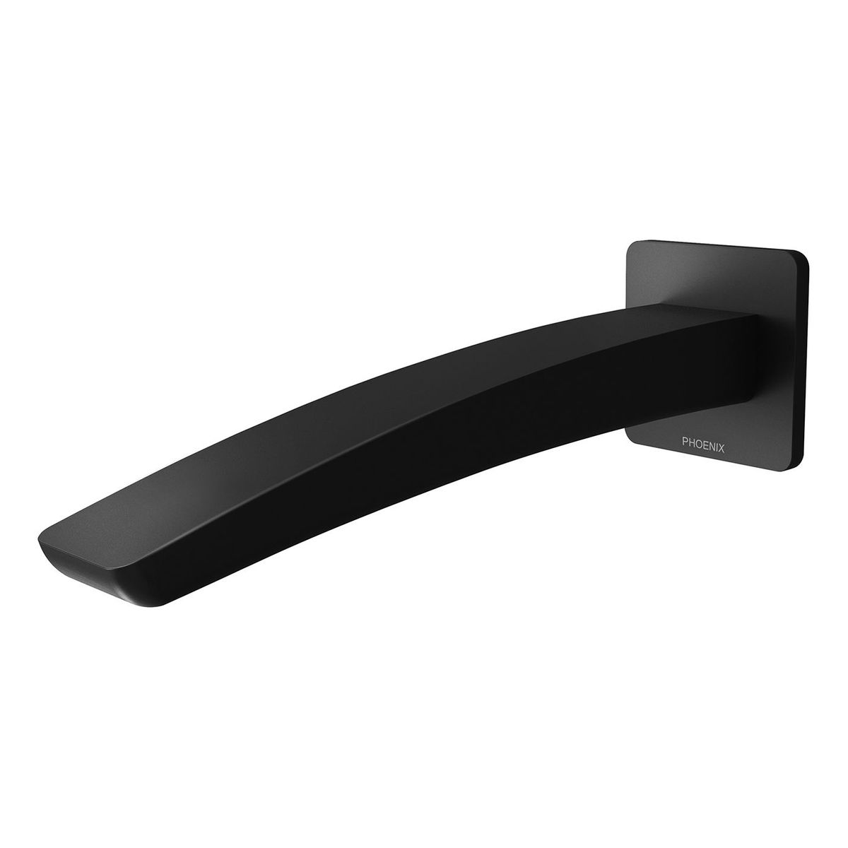 Rush Wall Bath Outlet 180mm - Matte Black