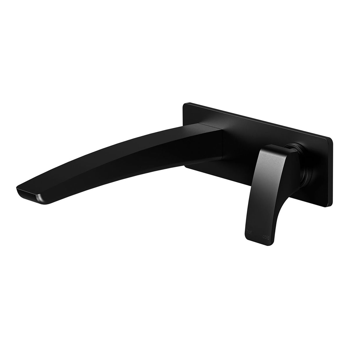 Rush Wall Basin Mixer Set 180mm - Matte Black