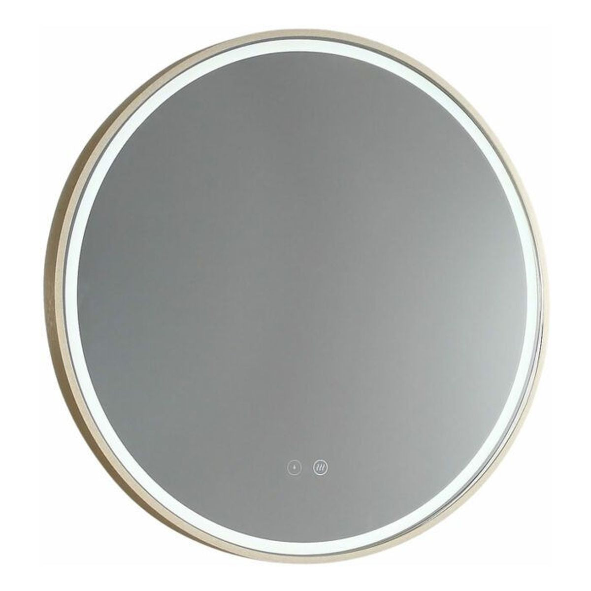 Sphere 800 LED Mirror with Bluetooth Speakers, Dimester and Portable Magnifier - Baltic Brass