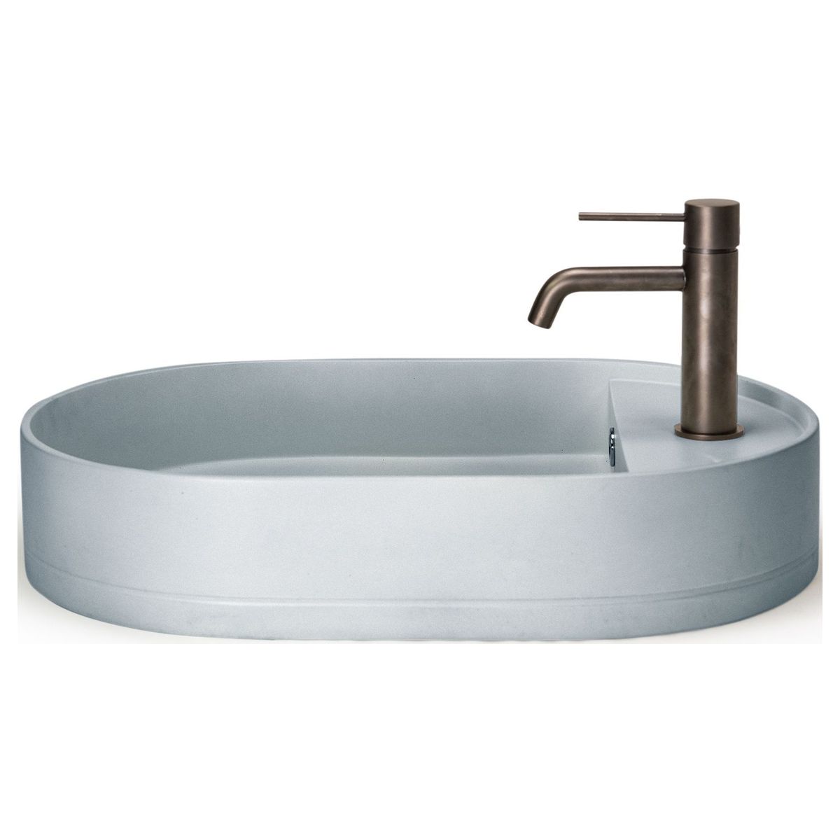 Nood Surface Mount Shelf Oval Basin in Powder-Blue