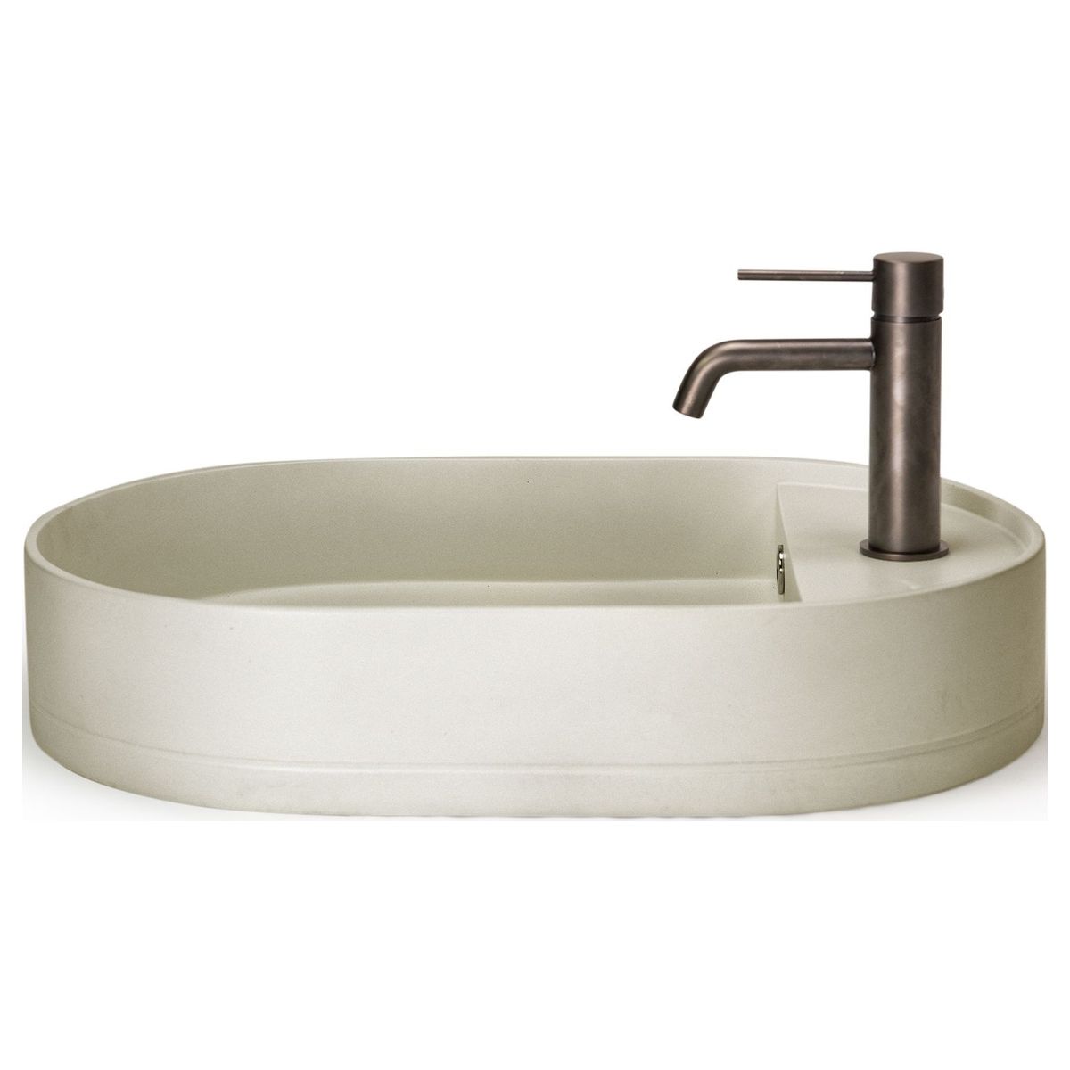 Nood Surface Mount Shelf Oval Basin in Sand