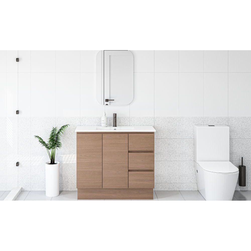 Tirolo 900 Ensuite Vanity Right Drawers With VC Top Oak