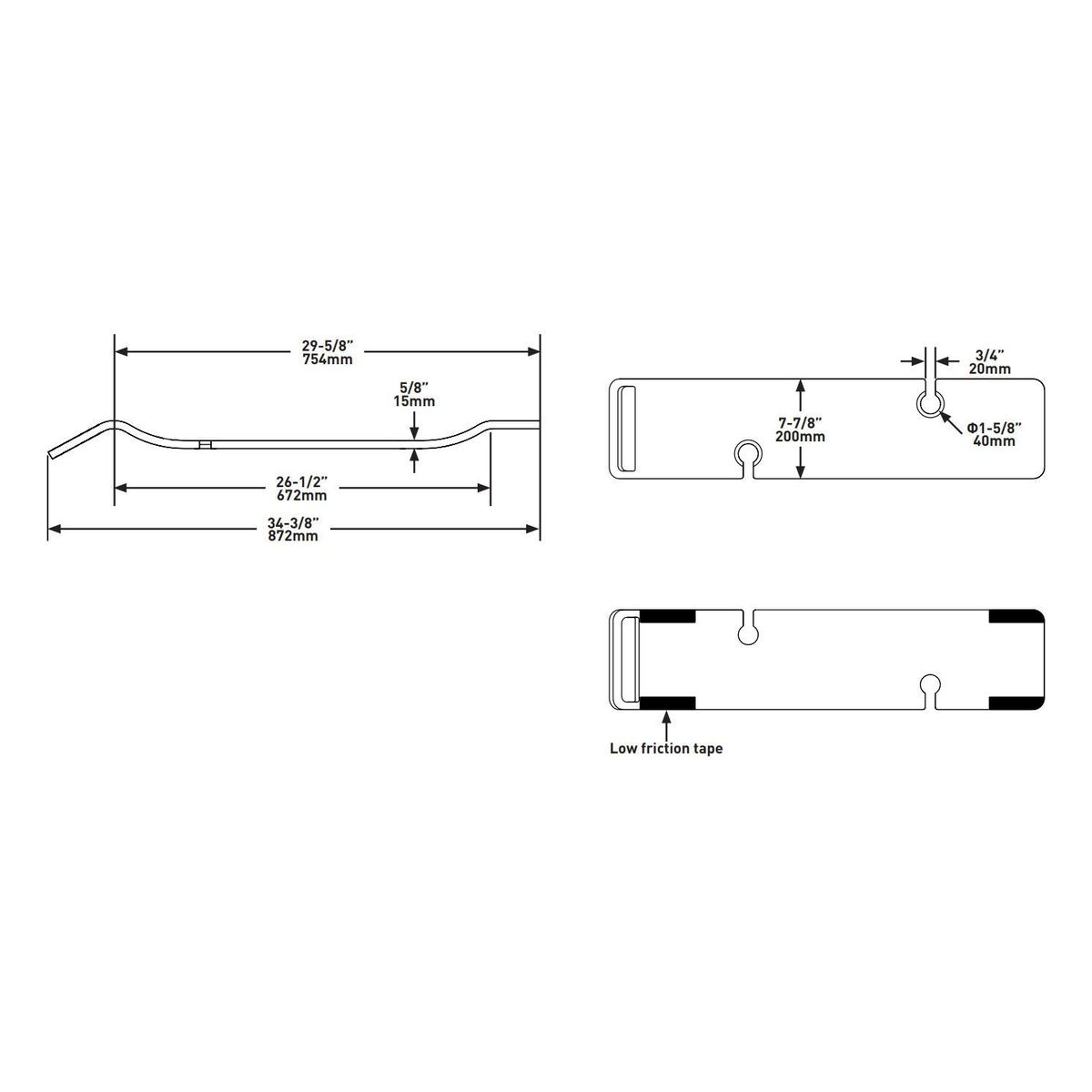 Tombolo 8 Bath Rack, White
