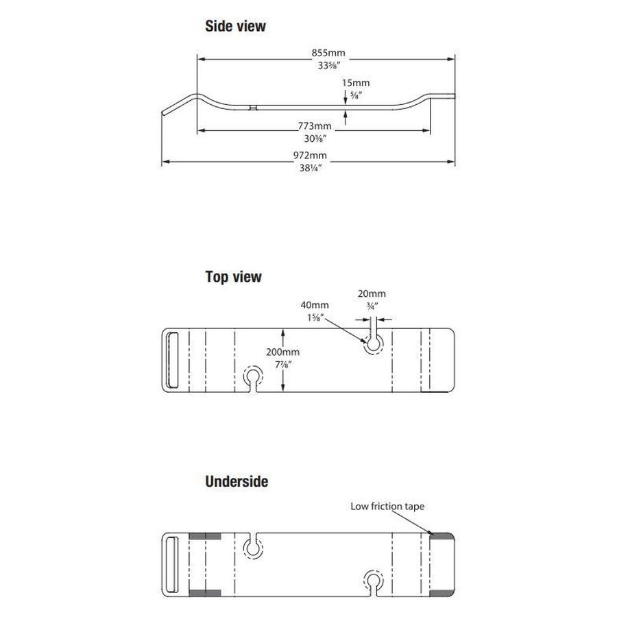 Tombolo 10 Bath Rack, White