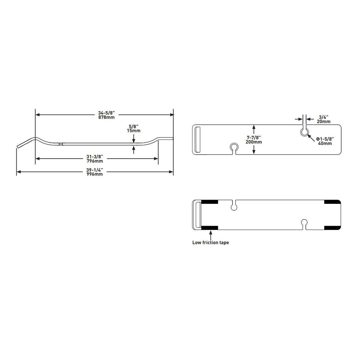 Tombolo 11 Bath Rack, White