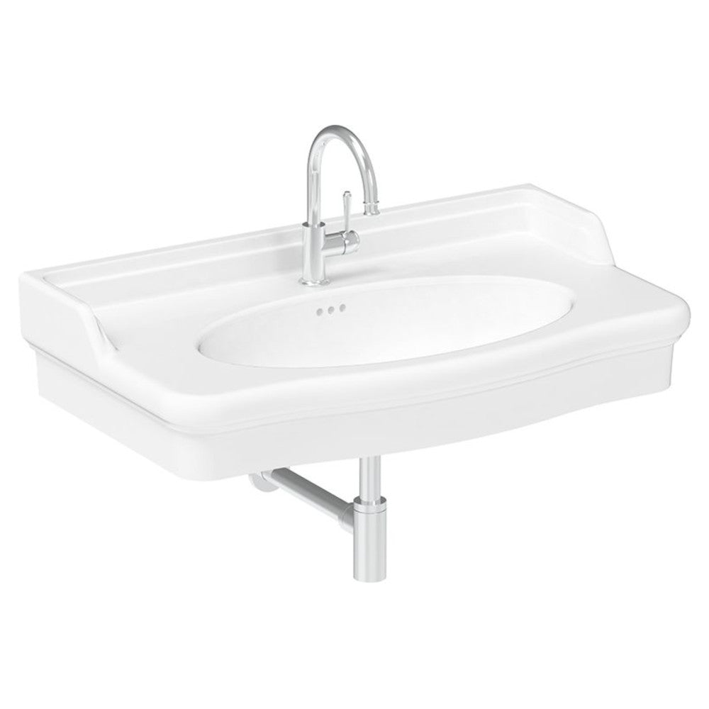 Castellana Wall Hung Basin 900mm in Gloss White
