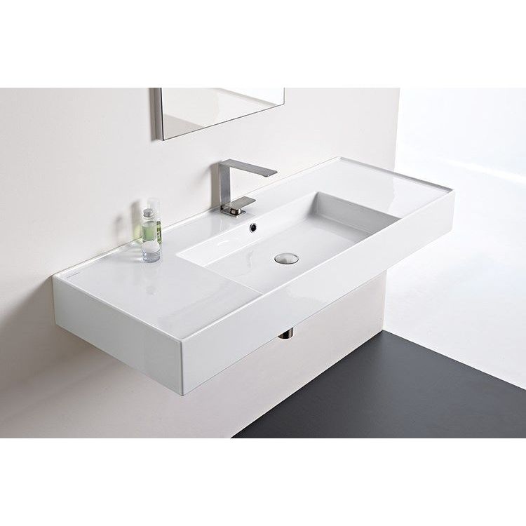Teorema Wall Basin 1200 - No Taphole, Centre