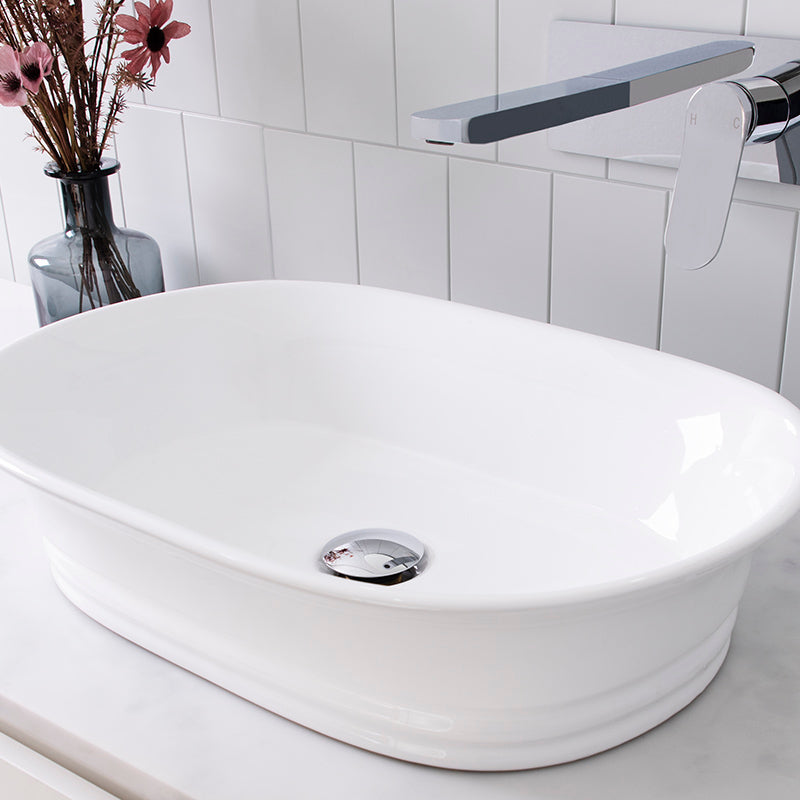 Titan Gloss White Ceramic Above Counter Basin
