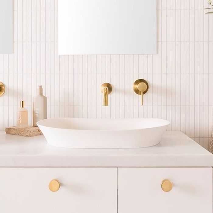 Rise Semi-Inset Basin in Matte White