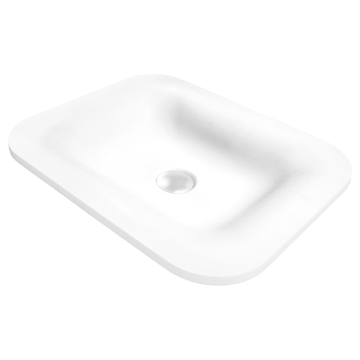 Believe Inset Basin in Matte White