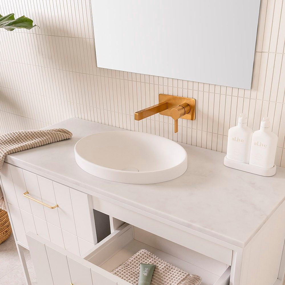 Dignity Semi-Inset Basin in Matte White