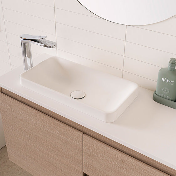 Faith Semi-Inset Basin - Matte White