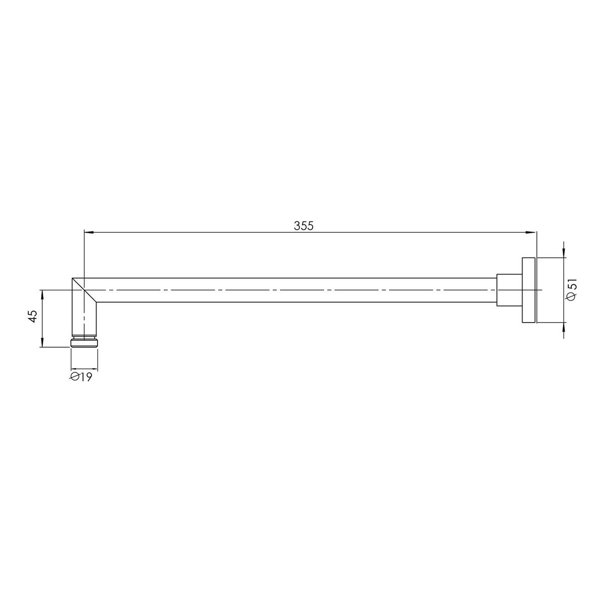 Vivid Shower Arm