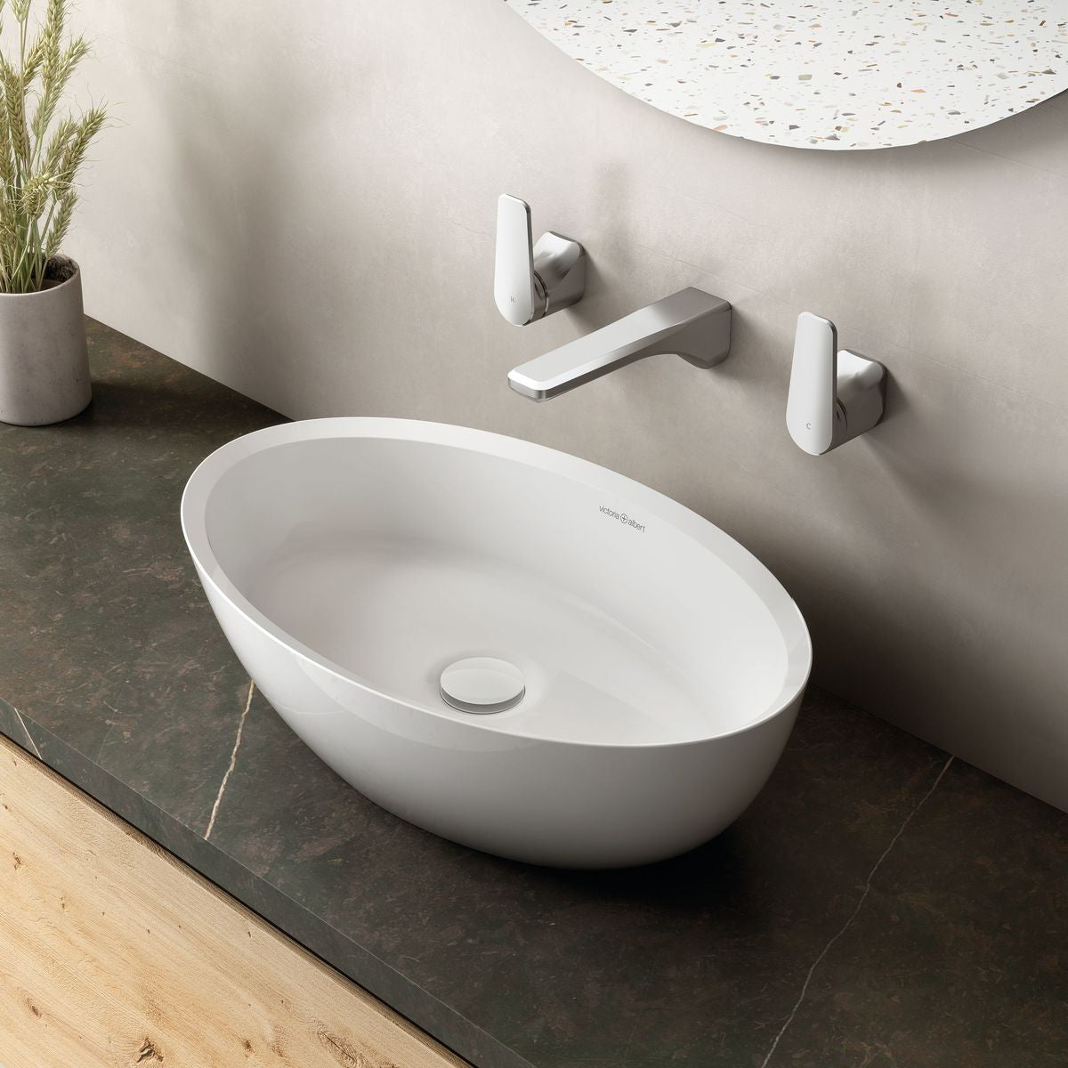 Victoria + Albert Corvara 55 Basin, Gloss White