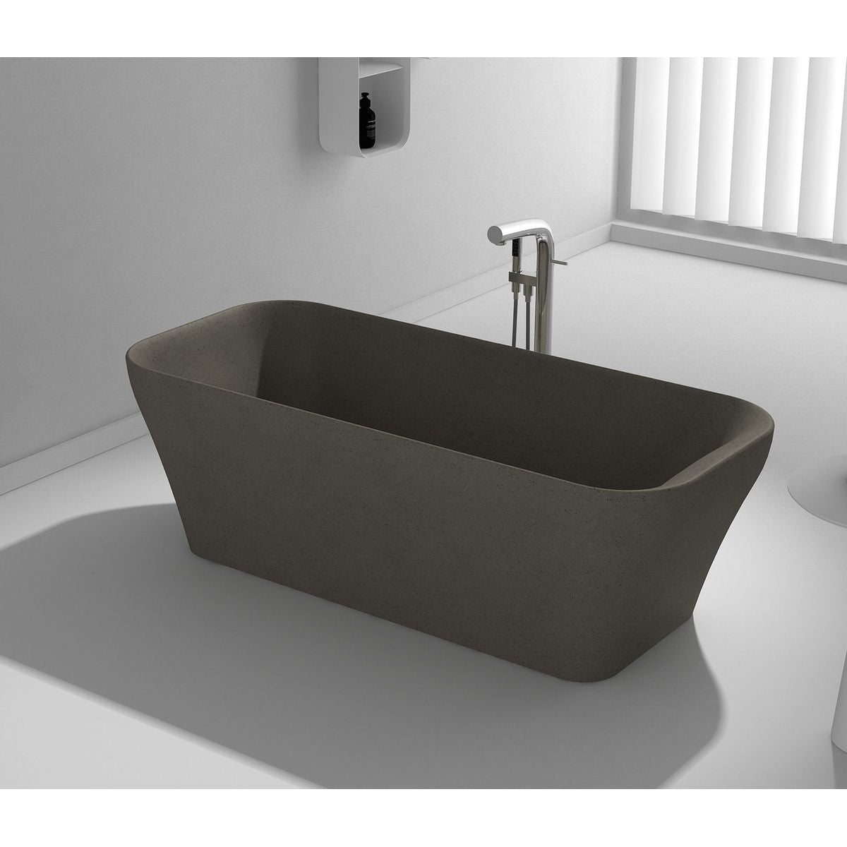 Studio Bagno Verve Freestanding Bath - Ash Grey