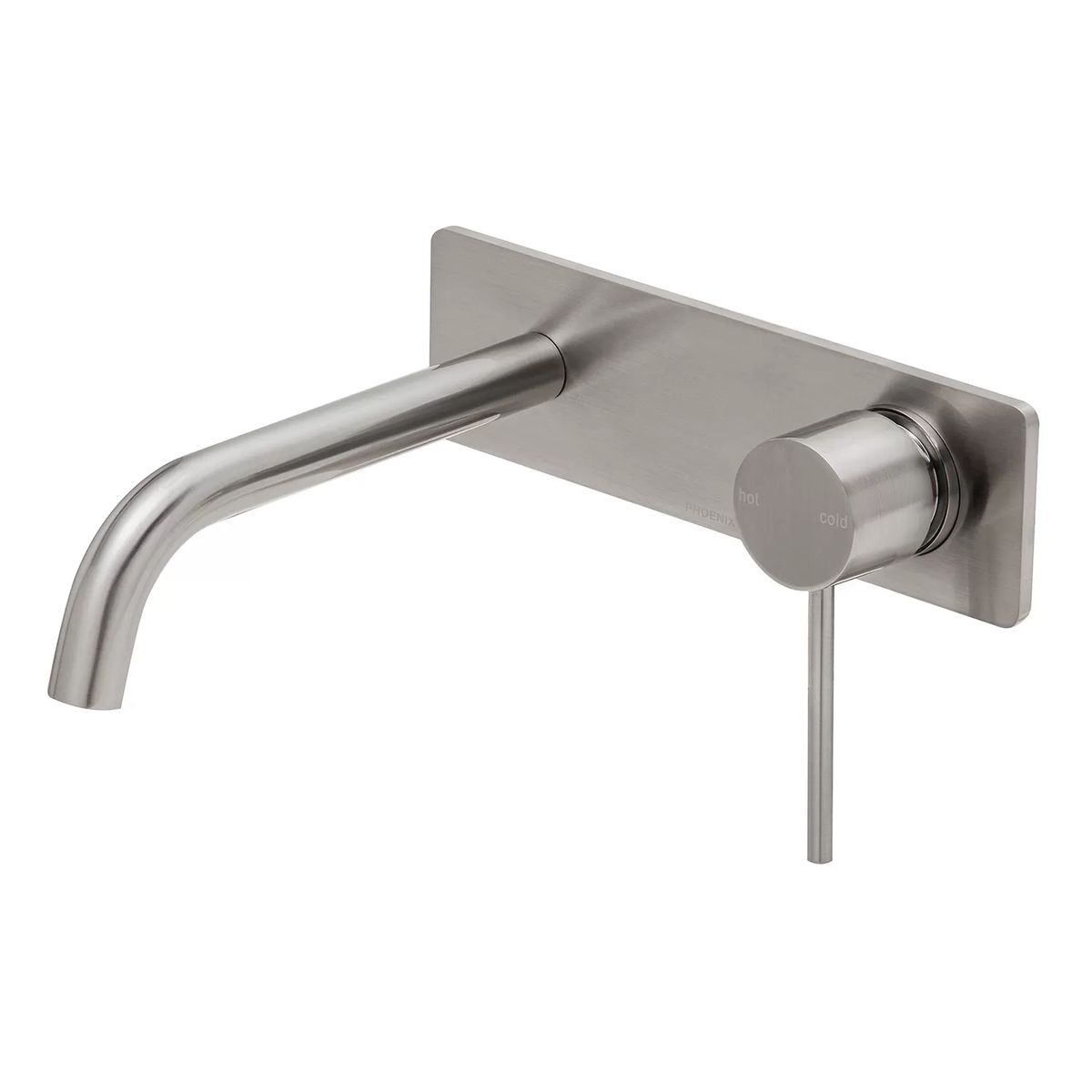 Vivid Slimline SwitchMix Wall Basin / Bath Mixer Set 180mm Fit-Off Kit, Lead Free - Brushed Nickel
