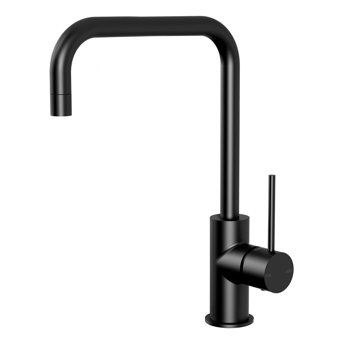 Vivid Slimline Sink Mixer 220mm Squareline - Matte Black