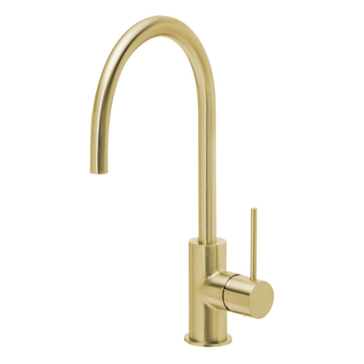 Vivid Slimline Sink Mixer 220mm Gooseneck - Brushed Gold