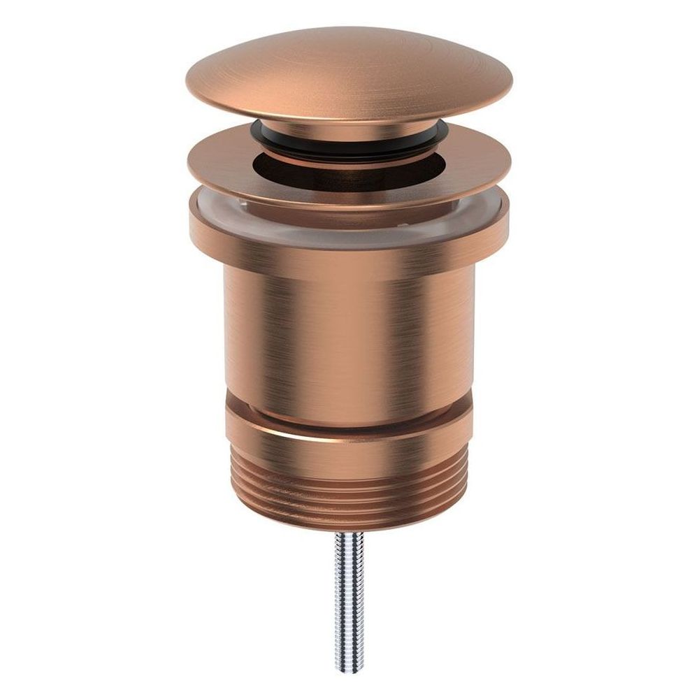 Universal Pop-Up/ Pull-Out Basin Waste - Brushed Copper