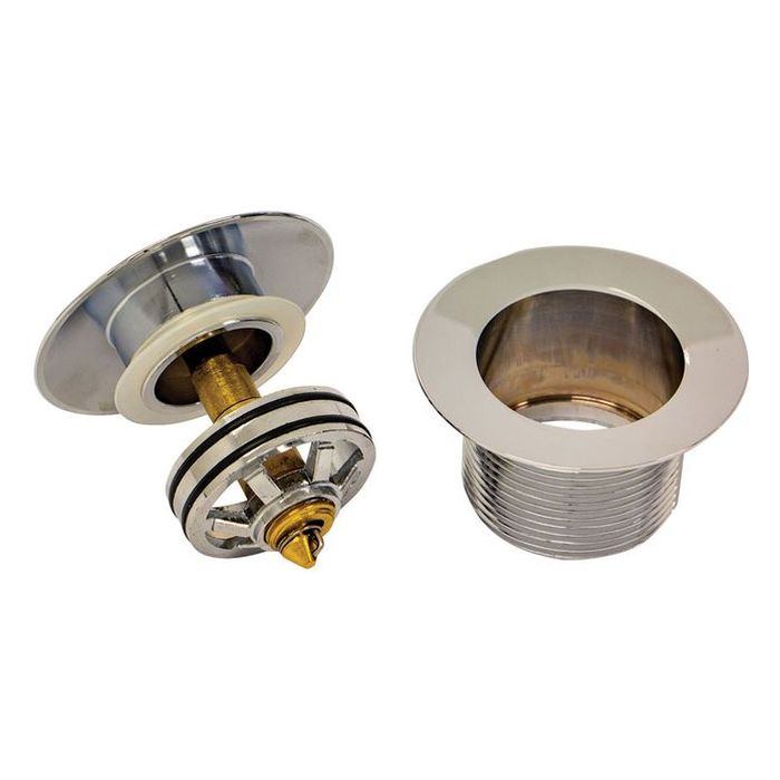 Universal Pull-Out/Pop-Up Brass Cap Bath Waste with Overflow, Urban Brass