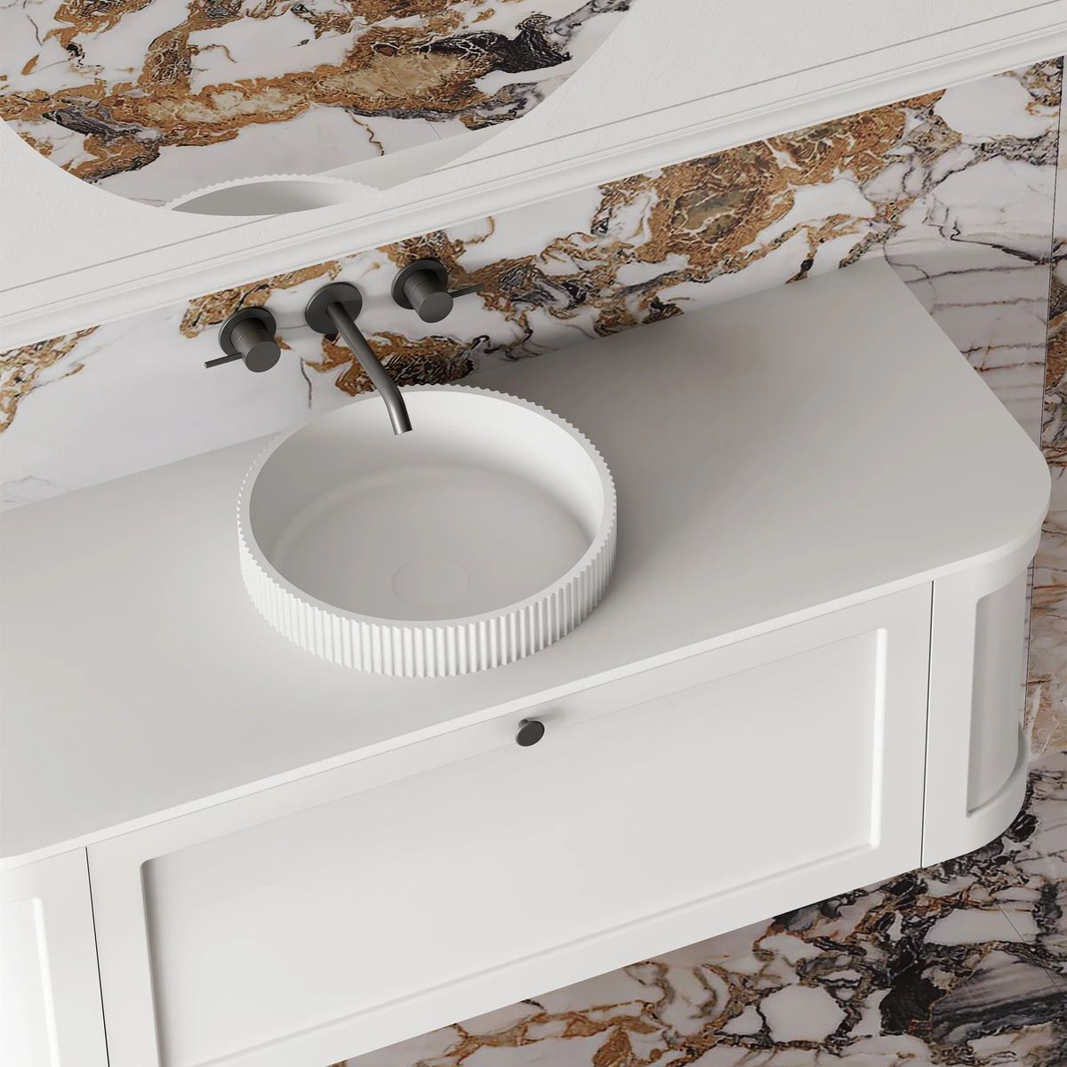 Westminster 1200mm Wall Hung Vanity in Matte White