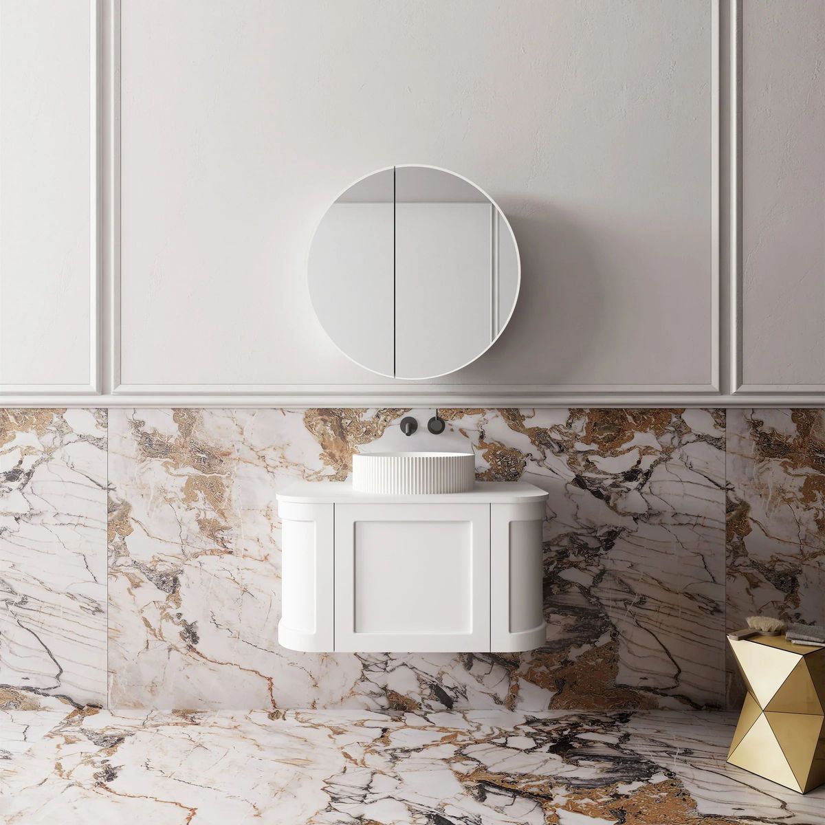 Westminster 750mm Wall Hung Vanity in Matte White