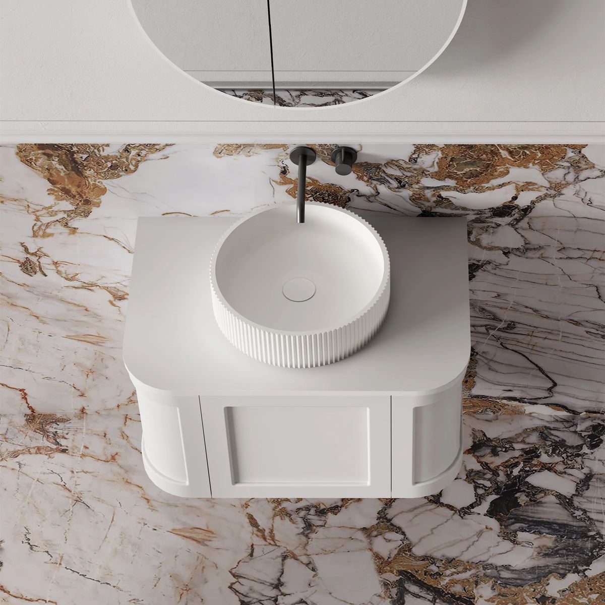 Westminster 750mm Wall Hung Vanity in Matte White